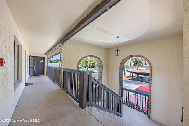 1515 Huntington Ln Unit 227, Rockledge, FL 32955 - hall featuring an upstairs landing
