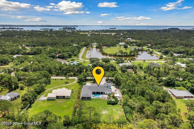 6190 Brabrook Ave, Grant, FL 32949 - drone / aerial view of a nearby body of water