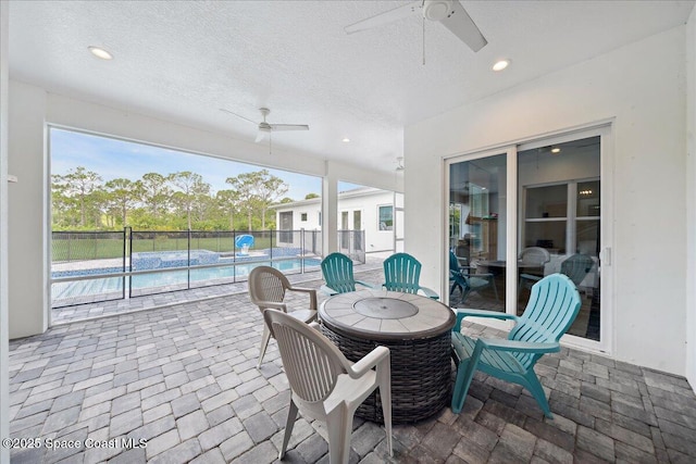 6190 Brabrook Ave, Grant, FL 32949 - view of patio / terrace featuring ceiling fan and outdoor dining space