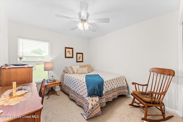 5575 Hemsing St, Cocoa, FL 32927 - bedroom with carpet flooring and ceiling fan
