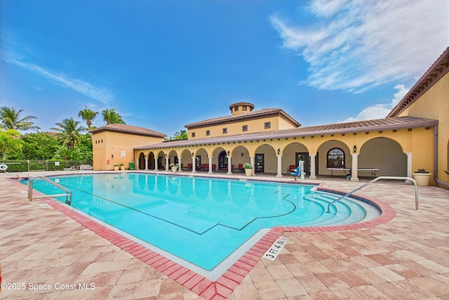 152 Clemente Dr, Satellite Beach, FL 32937 - community pool with a patio