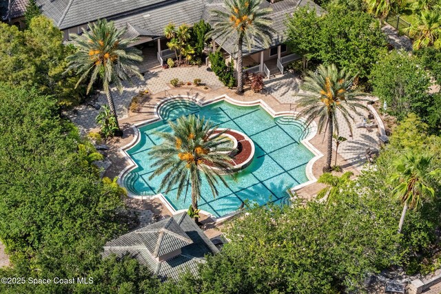 6461 Borasco Dr Unit 3808, Melbourne, FL 32940 - view from above of property featuring a pool area