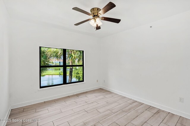 6461 Borasco Dr Unit 3808, Melbourne, FL 32940 - spare room featuring light wood-type flooring and ceiling fan