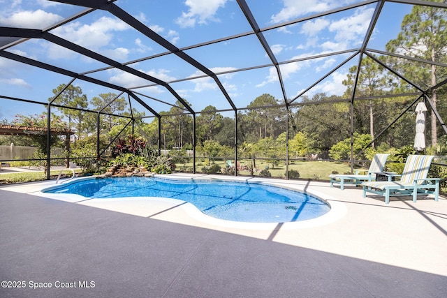 4014 Preservation Cir, Melbourne, FL 32934 - swimming pool featuring a patio and view of scattered trees