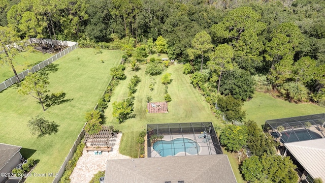 4014 Preservation Cir, Melbourne, FL 32934 - bird's eye view of a pool area