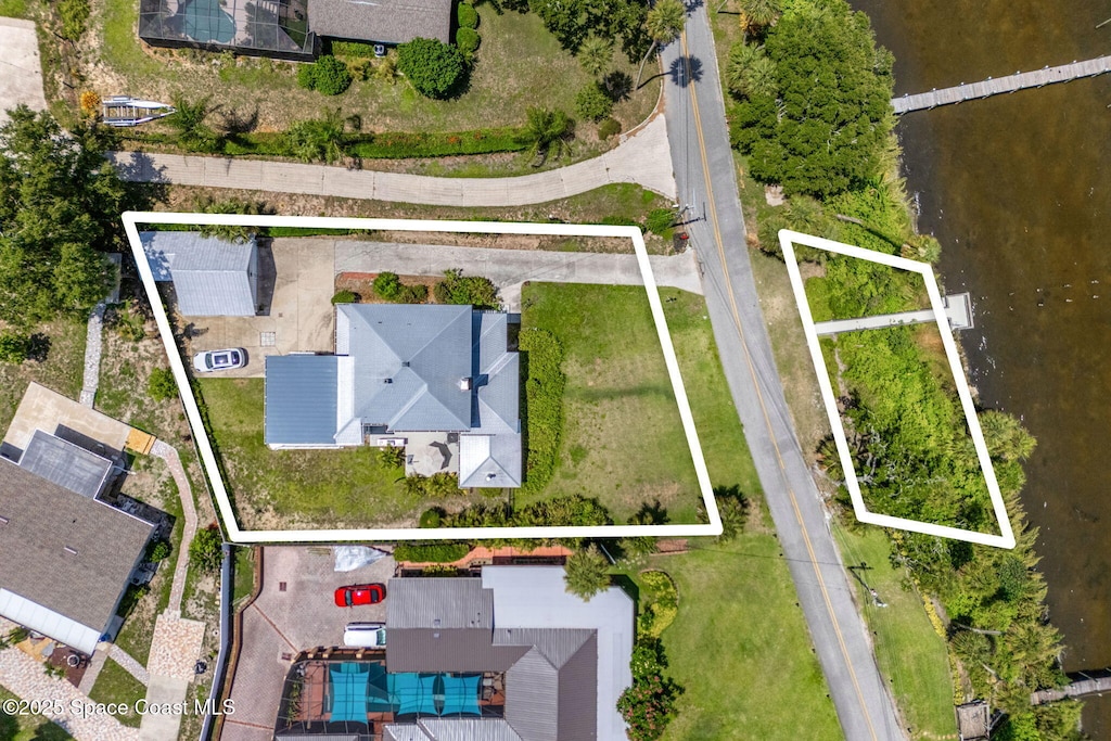 2907 N Indian River Dr, Cocoa, FL 32922 - view of property location featuring property parcel outlined