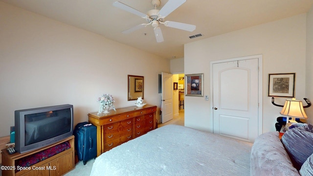 6461 Borasco Dr Unit 1805, Melbourne, FL 32940 - bedroom featuring light colored carpet and a ceiling fan