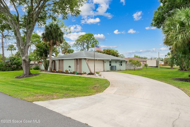 416 Catalina Ave NW, Palm Bay, FL 32907 - view of front of property featuring an attached garage, driveway, and stucco siding