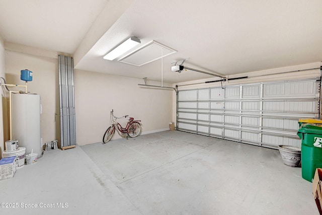 5727 Tamarac Dr, Melbourne, FL 32940 - garage with water heater