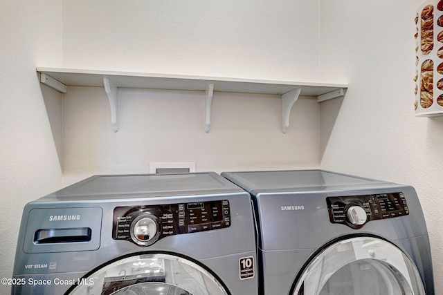 5727 Tamarac Dr, Melbourne, FL 32940 - washroom featuring washer and clothes dryer