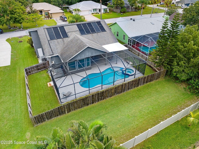 1067 Red Bud Cir, Rockledge, FL 32955 - view of swimming pool with a fenced backyard and a patio area