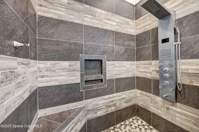 1067 Red Bud Cir, Rockledge, FL 32955 - bathroom featuring a tile shower
