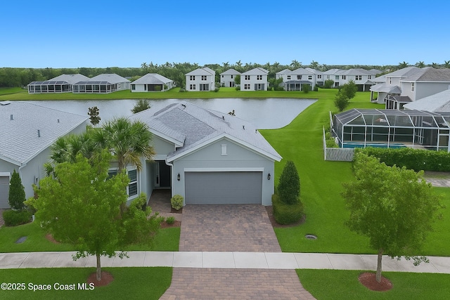 10035 SW Captiva Dr, Port St Lucie, FL 34987 - aerial perspective of suburban area with a nearby body of water