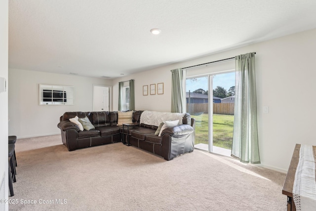 982 Pyracantha St NW, Palm Bay, FL 32907 - carpeted living room with baseboards