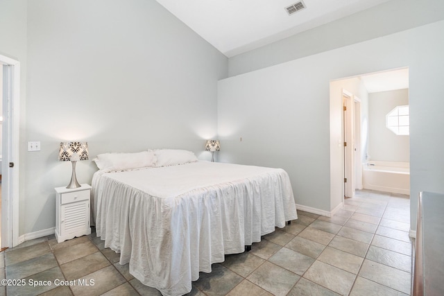 1459 Crane Creek Blvd, Melbourne, FL 32940 - bedroom featuring lofted ceiling and ensuite bathroom