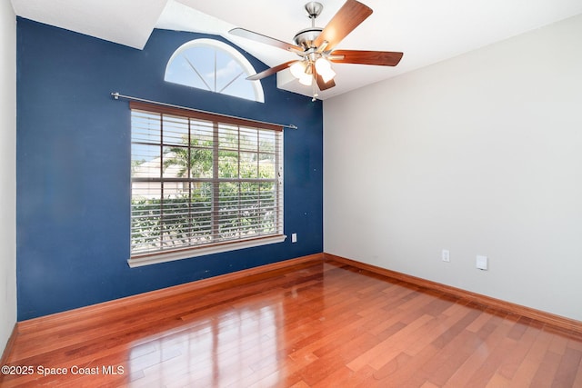 1459 Crane Creek Blvd, Melbourne, FL 32940 - spare room featuring wood finished floors and a ceiling fan