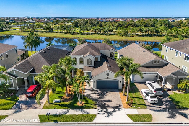 8522 Strom Park Dr, Melbourne, FL 32940 - aerial view of residential area featuring a nearby body of water