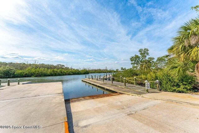172 Whaler Dr, Melbourne Beach, FL 32951 - dock with a boat ramp and a water view