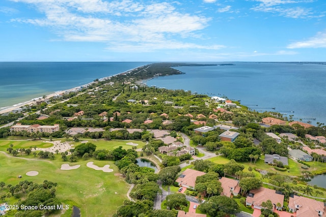 172 Whaler Dr, Melbourne Beach, FL 32951 - aerial perspective of suburban area featuring a nearby body of water and a golf course