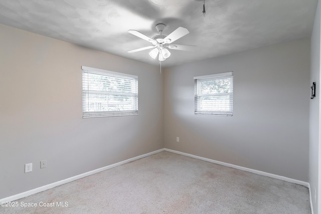 1768 Hudson Cir S, Melbourne, FL 32935 - carpeted spare room with healthy amount of natural light and a ceiling fan