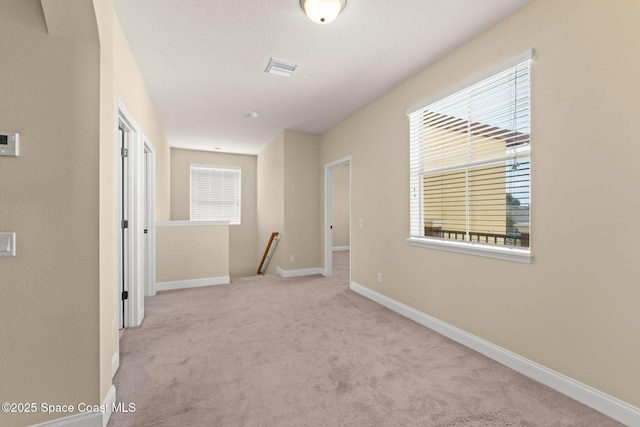 2032 Elkins Pt, Melbourne, FL 32935 - hall featuring an upstairs landing and carpet floors