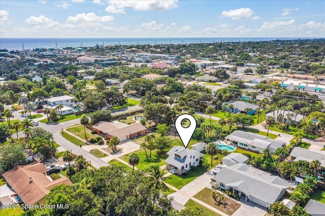 415 2nd Ave, Indialantic, FL 32903 - aerial view of residential area with a large body of water