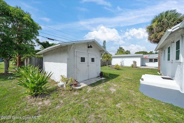 415 2nd Ave, Indialantic, FL 32903 - view of yard featuring a storage unit