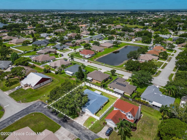 1036 Greenleaf Ct, Rockledge, FL 32955 - aerial view of residential area featuring a nearby body of water