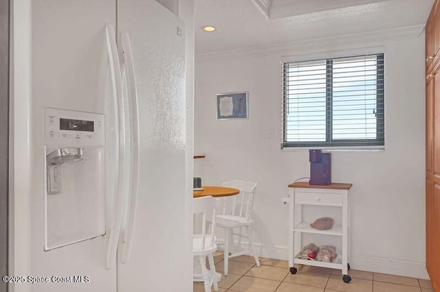 3170 N Atlantic Ave N Unit 403, Cocoa Beach, FL 32931 - bathroom with tile patterned flooring and crown molding