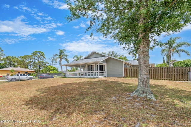 1298 Corning Ave NW, Palm Bay, FL 32907 - view of front of house featuring a porch