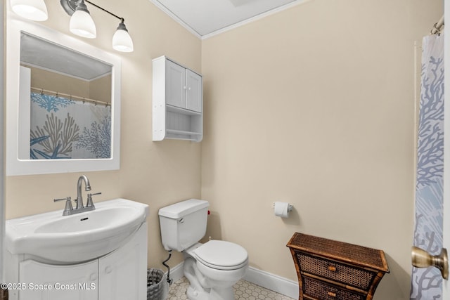 1298 Corning Ave NW, Palm Bay, FL 32907 - full bath featuring crown molding and vanity