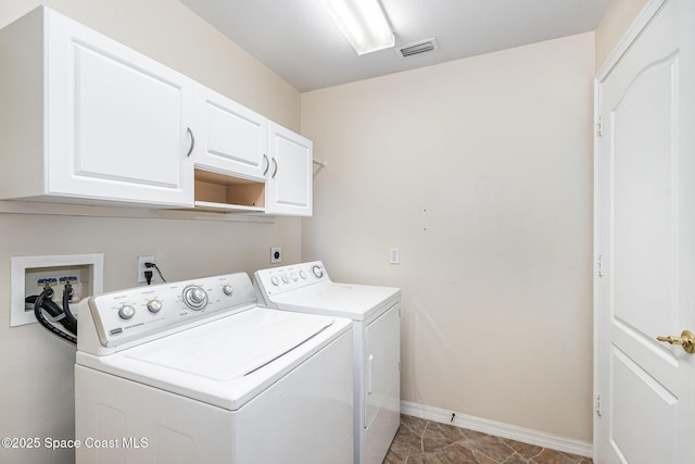 1713 Keys Gate Dr, Melbourne, FL 32940 - laundry area featuring cabinet space and washer and clothes dryer
