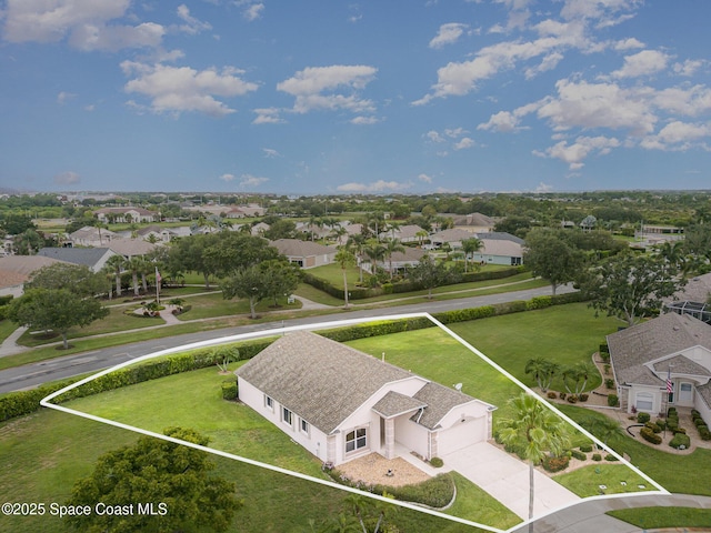 1713 Keys Gate Dr, Melbourne, FL 32940 - aerial perspective of suburban area featuring property boundaries highlighted