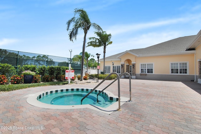1713 Keys Gate Dr, Melbourne, FL 32940 - view of swimming pool featuring a hot tub