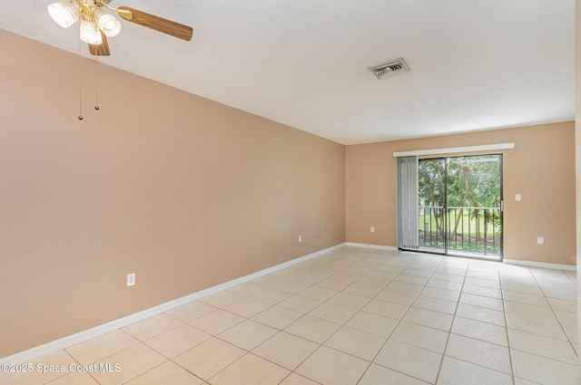 2234 Flower Tree Cir, Melbourne, FL 32935 - unfurnished room with light tile patterned floors and ceiling fan