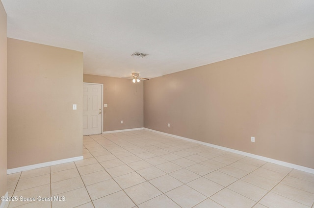 2234 Flower Tree Cir, Melbourne, FL 32935 - unfurnished room with light tile patterned floors and ceiling fan