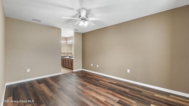 1448 Attilburgh Blvd, West Melbourne, FL 32904 - spare room with a ceiling fan and wood finished floors