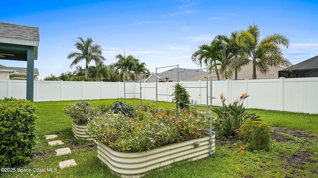 1448 Attilburgh Blvd, West Melbourne, FL 32904 - view of yard with a vegetable garden
