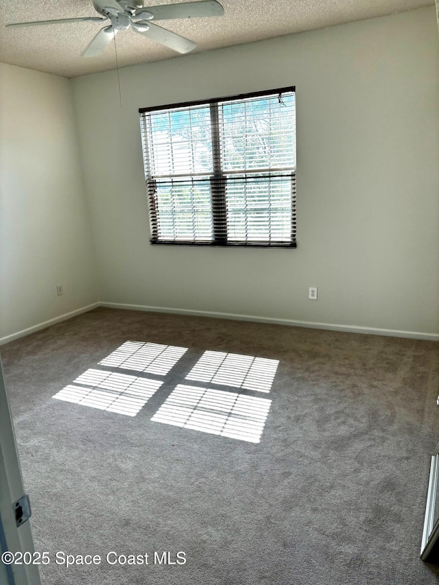 1070 Bella Vista Blvd Unit 110, Saint Augustine, FL 32084 - carpeted spare room with a ceiling fan and a textured ceiling