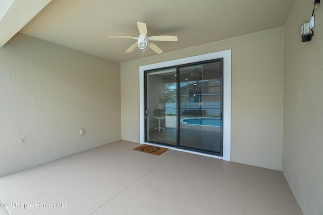 1026 Shiloh Dr, Melbourne, FL 32940 - view of patio with ceiling fan