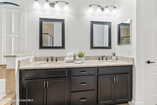 1026 Shiloh Dr, Melbourne, FL 32940 - full bath featuring double vanity, a bath, and a shower