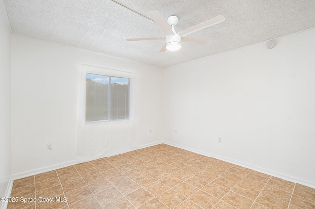 128 San Paulo Cir Unit 128, West Melbourne, FL 32904 - empty room with a textured ceiling, ceiling fan, and a smoke detector