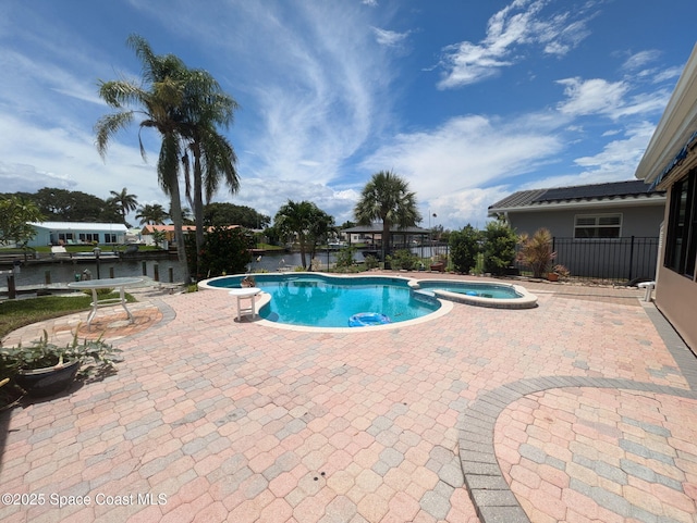 63 Yacht Haven Dr, Cocoa Beach, FL 32931 - view of pool with a patio and a pool with connected hot tub