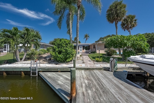63 Yacht Haven Dr, Cocoa Beach, FL 32931 - dock featuring a water view