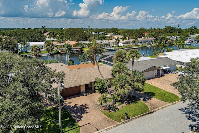 63 Yacht Haven Dr, Cocoa Beach, FL 32931 - aerial view of residential area with a large body of water