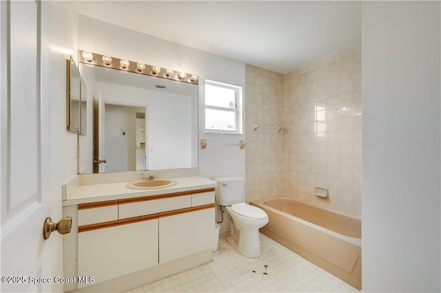1020 Seamist Ln, Sebastian, FL 32958 - bathroom with vanity and bathing tub / shower combination