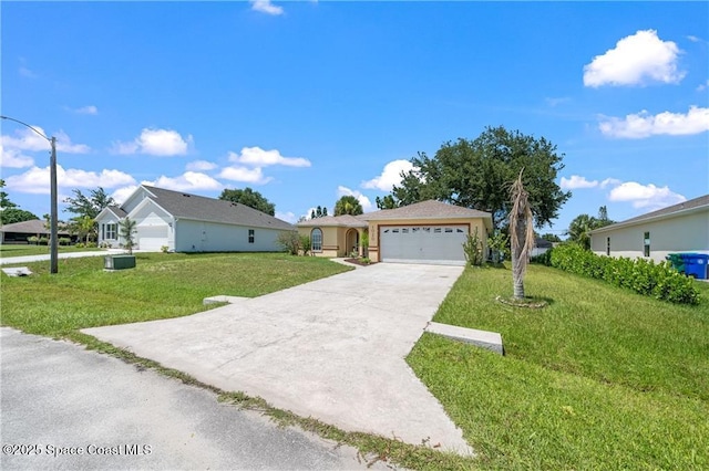 1020 Seamist Ln, Sebastian, FL 32958 - single story home with a front yard, concrete driveway, and a garage