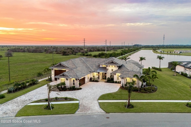 3778 Lake Adelaide Pl, Rockledge, FL 32955 - aerial view at dusk of a view of countryside