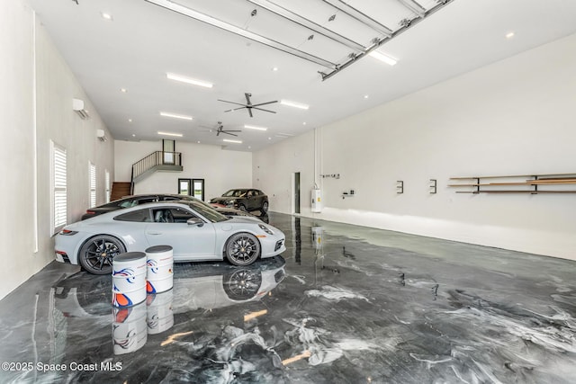3778 Lake Adelaide Pl, Rockledge, FL 32955 - garage featuring a ceiling fan