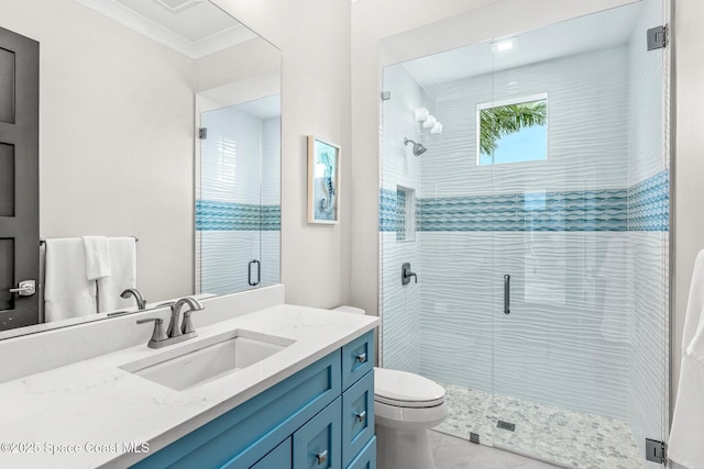3778 Lake Adelaide Pl, Rockledge, FL 32955 - full bathroom with vanity and a stall shower